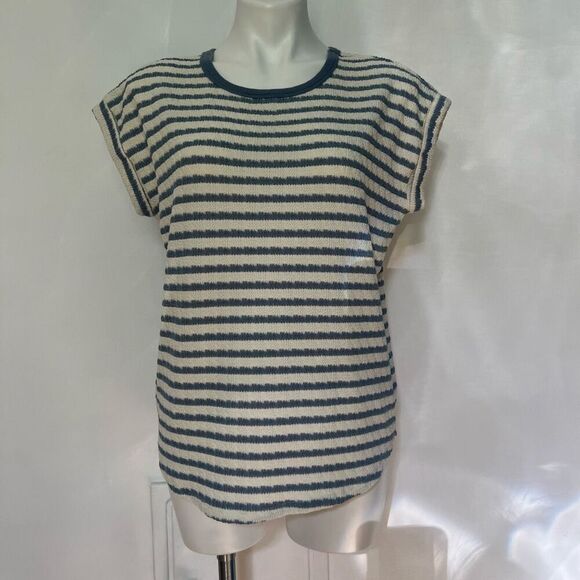 24/7 Maurice’s Nautical stripe short sleeve top - Picture 1 of 6